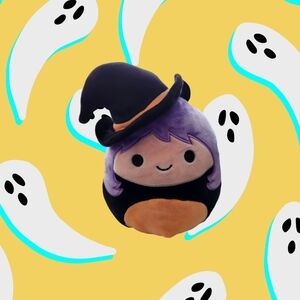 Squishmallow 10" Madeleine the Witch Orange Plush Halloween 2019